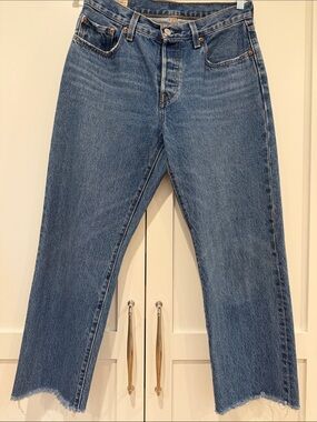 Levi's Mid-Blue Straight Leg Jeans